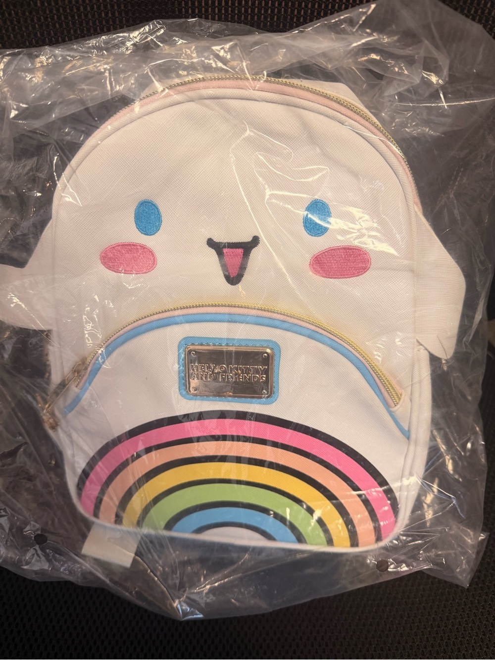 Hello Kitty White Rainbow Kids Backpack - Cute Character Design